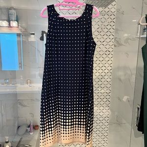 Navy Polka Dot Dress